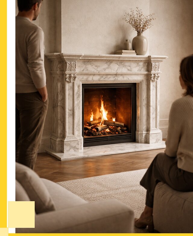 Мраморные камины под ключ в Учалах от 254175 р. | ЭриданЧлы