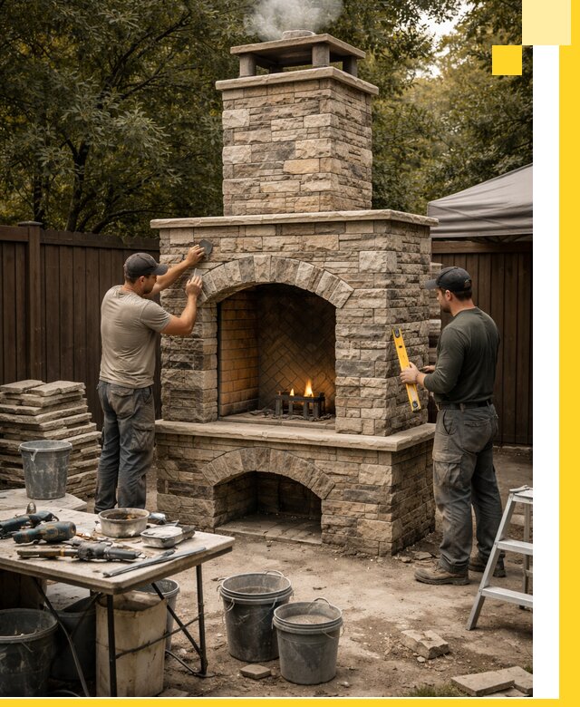 Проектирование и установка уличных каминов в Учалах