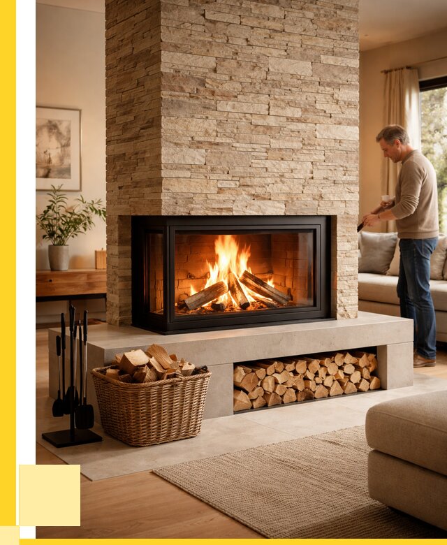 Дровяной камин под ключ в Учалах от 203340 р. | ЭриданЧлы