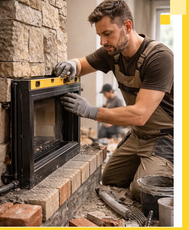 Дровяные камины под ключ в Учалах: монтаж, обустройство