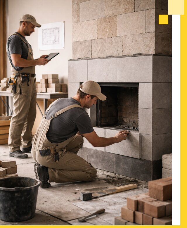 Индивидуальные проекты каминов и каминных систем в Учалах