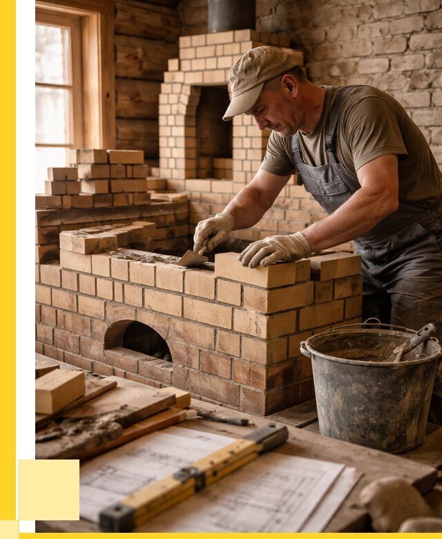 Кладка печей из кирпича в Учалах цены от 30501 р. - ЭриданЧлы