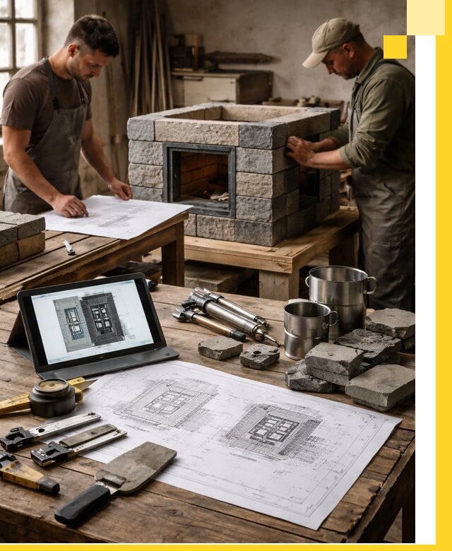 Разработка проектов печей с согласованием и монтажом в Учалах