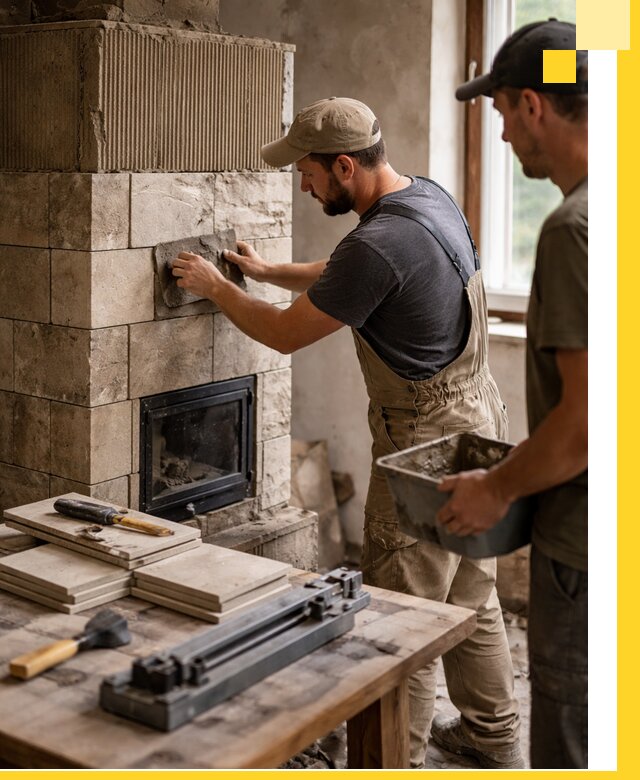 Профессиональная облицовка печей в Учалах: керамика и камень