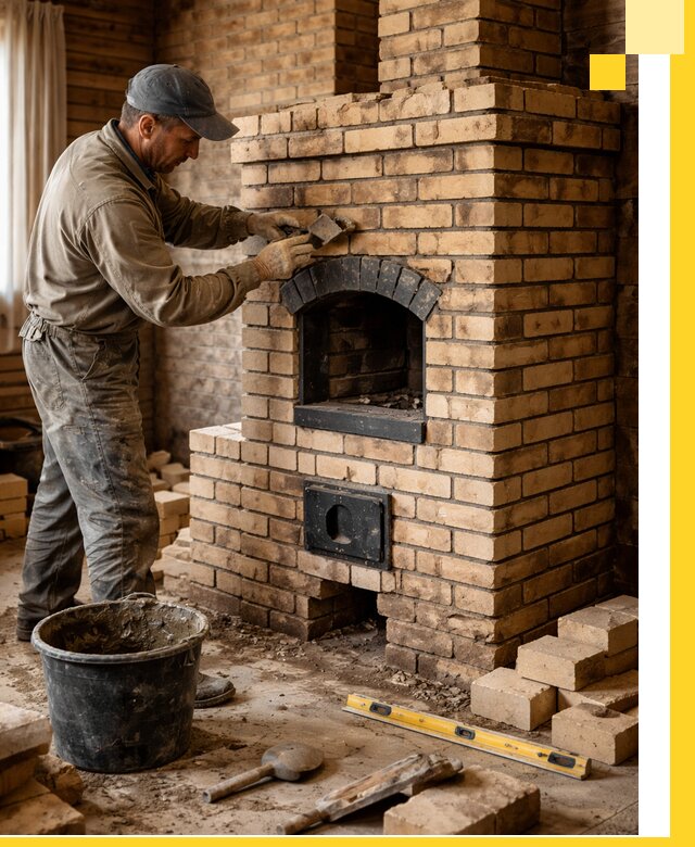 Кирпичные печи под ключ в Учалах: проектирование и кладка