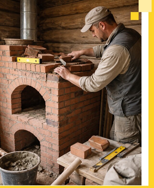 Изготовление и установка русских печей в Учалах под ключ