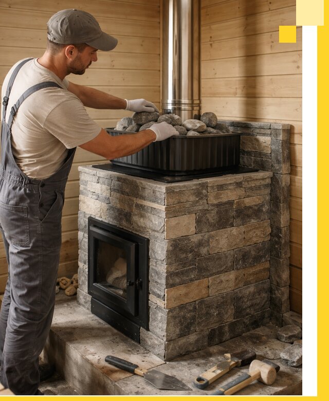 Печи для парной в Учалах, производство, монтаж и обслуживание