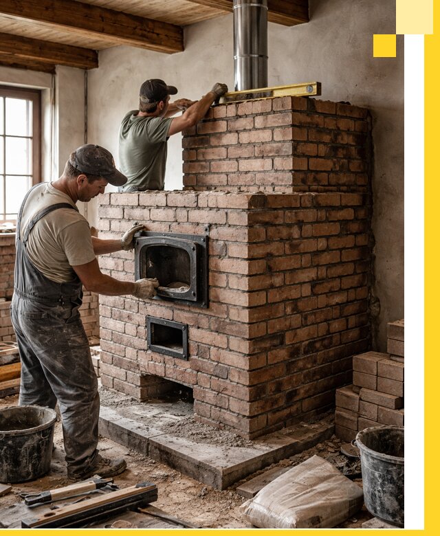 Печи для загородного дома под ключ в Учалах — монтаж и сервис