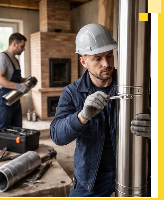 Профессиональный монтаж дымоходов для печей в Учалах