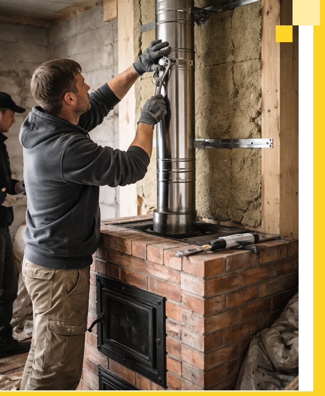Изготовление и монтаж печей и дымоходов под ключ в Учалах