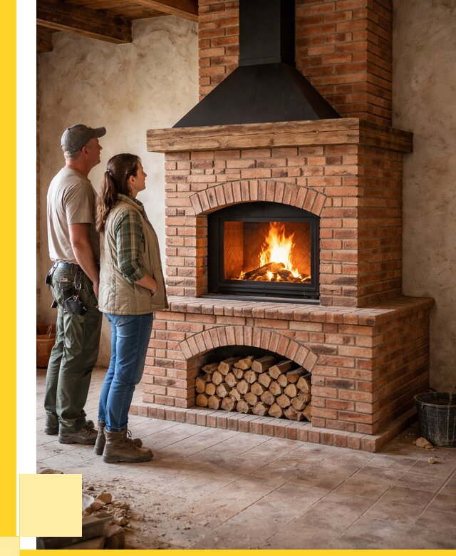 Печи камины из кирпича в Учалах от 122004 р. | ЭриданЧлы