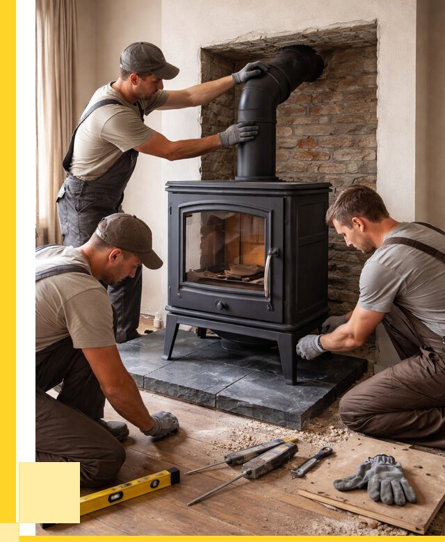 Монтаж печи камина в частном доме в Учалах от 25418 р. | ЭриданЧлы