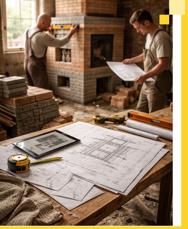 Проекты печей и каминов с индивидуальным дизайном в Учалах