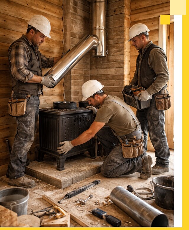 Профессиональный монтаж банных печей и дымоходов в Учалах