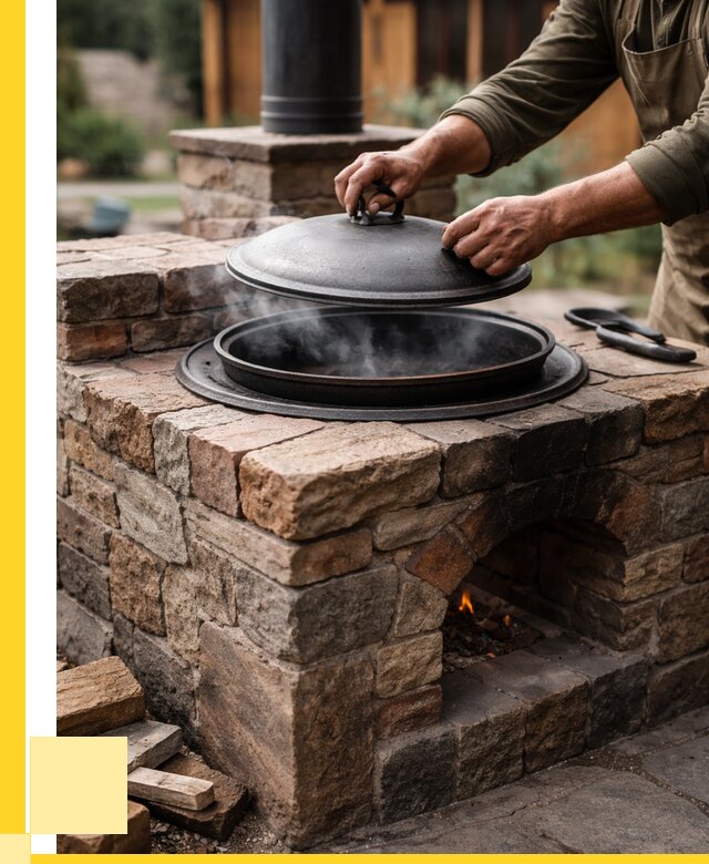 Печи для казана в Учалах по цене от 18301 р. | ЭриданЧлы