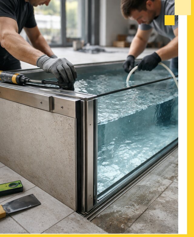 Проектирование и монтаж стеклянных бассейнов в Учалах