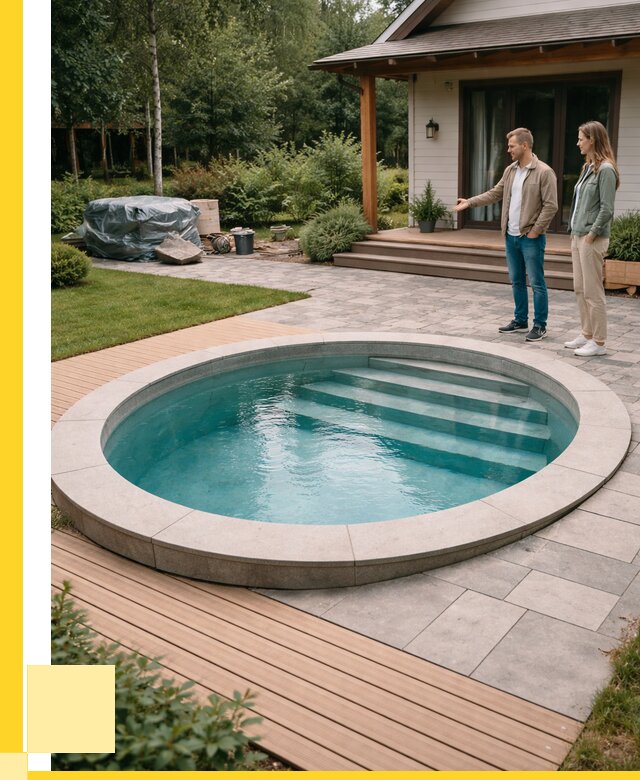 Бассейн на даче под ключ в Учалах от 203340 р., ЭриданЧлы