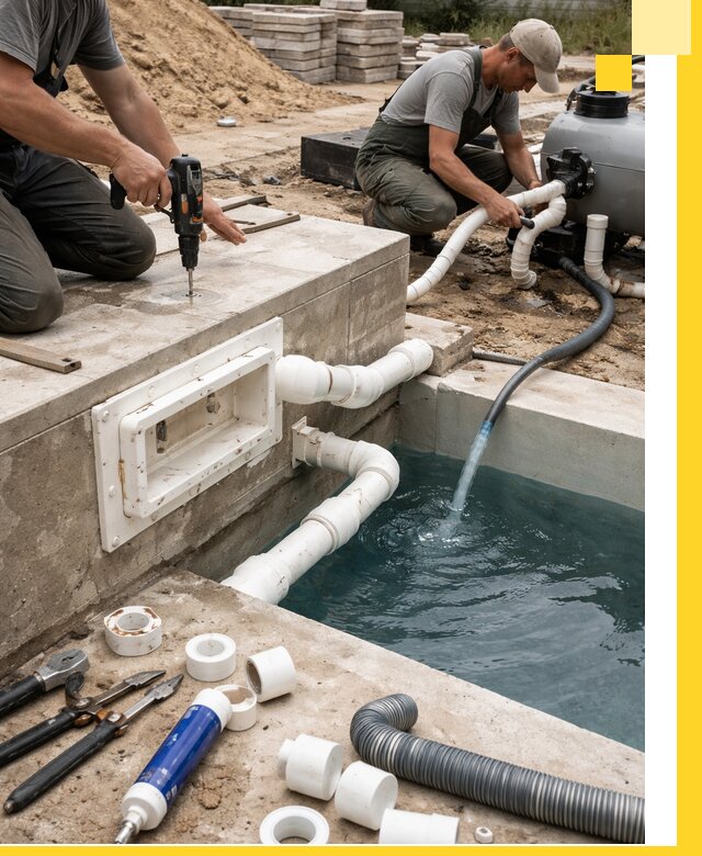 Строительство скиммерных бассейнов под ключ в Учалах