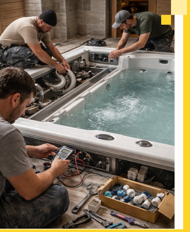 Гидромассажные бассейны под ключ в Учалах, дизайн и монтаж