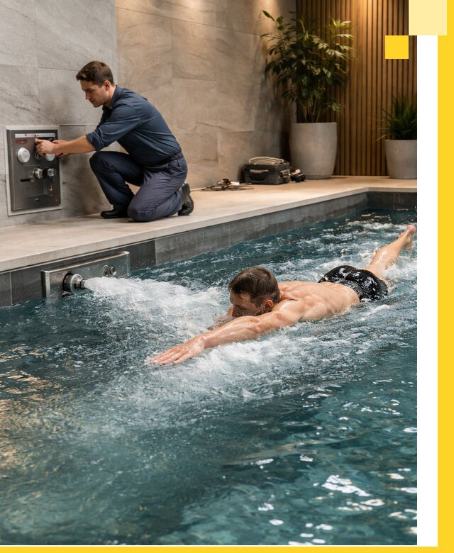 Проектирование и монтаж бассейнов с противотоком в Учалах