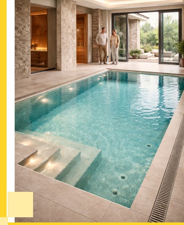 Бассейн во дворе в Учалах: проект, отделка от 1220040 р. | ЭриданЧлы