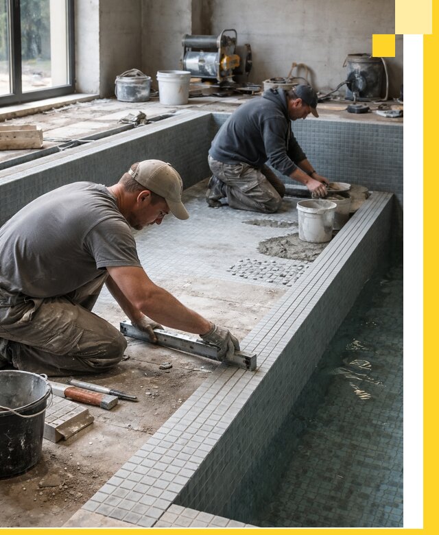 Строительство бассейна в частном доме в Учалах под ключ