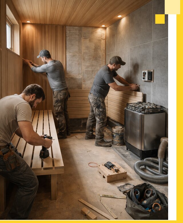 Сауны под ключ в Учалах, проектирование, строительство, отделка
