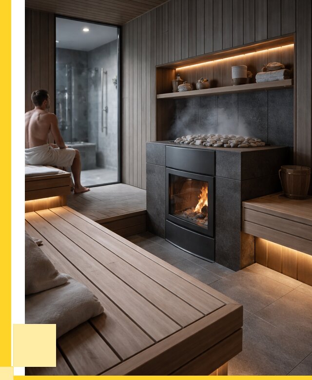 Проект сауны в частном доме в Учалах от 35585 р. | ЭриданЧлы