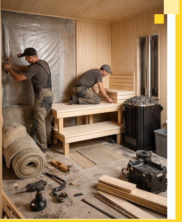 Проекты саун под ключ в Учалах дизайн и строительство