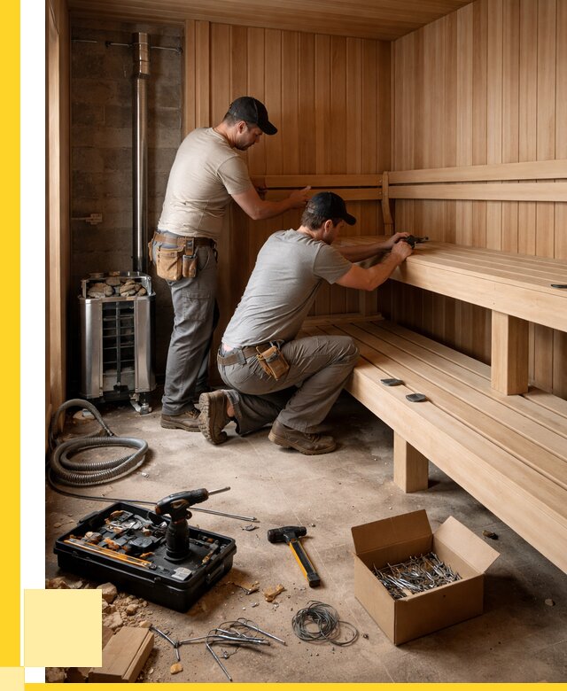 Монтаж саун под ключ в Учалах от 122004 р. | ЭриданЧлы