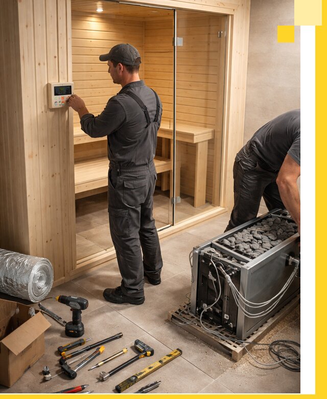 Поставка, установка и монтаж электрических саун в Учалах