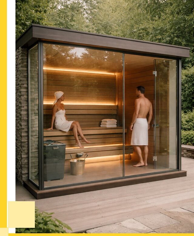 Сауна стеклянная и двери для сауны в Учалах от 254175 р. | ЭриданЧлы