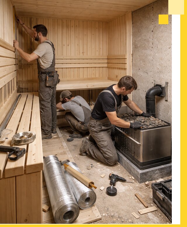 Индивидуальные сауны на заказ в Учалах под ключ, проект и монтаж