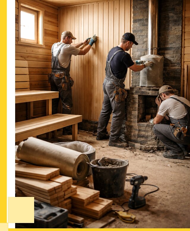 Ремонт бань под ключ в Учалах от 45752 р. | ЭриданЧлы