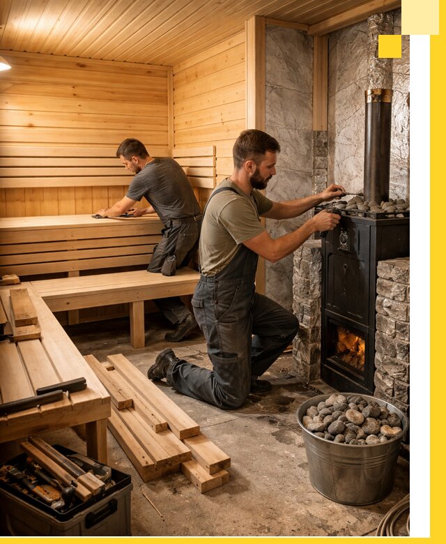 Дизайн и строительство интерьеров бань под ключ в Учалах