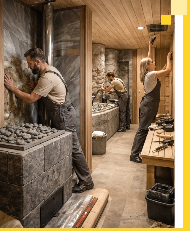 Строительство бань и SPA процедур в Учалах под ключ и отделкой