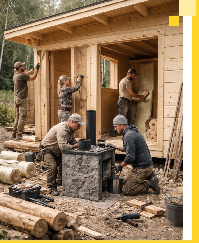 Купить баню под ключ в Учалах строительство монтаж отделка