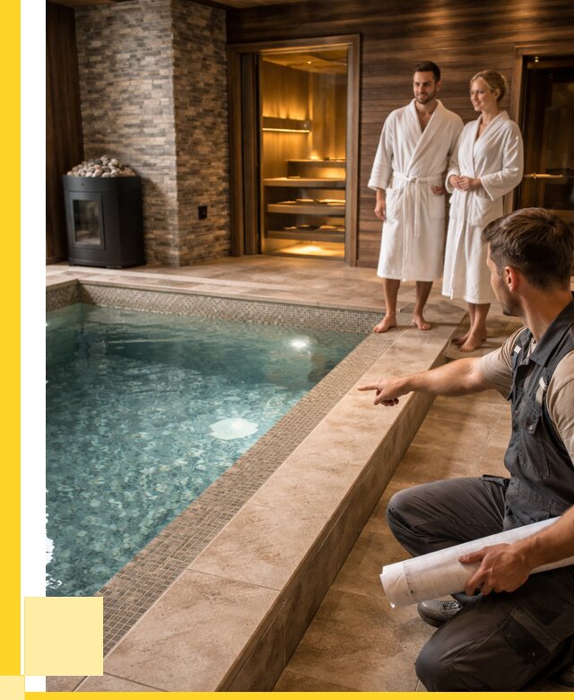 Проект бани с бассейном под ключ в Учалах от 66086 р. | ЭриданЧлы