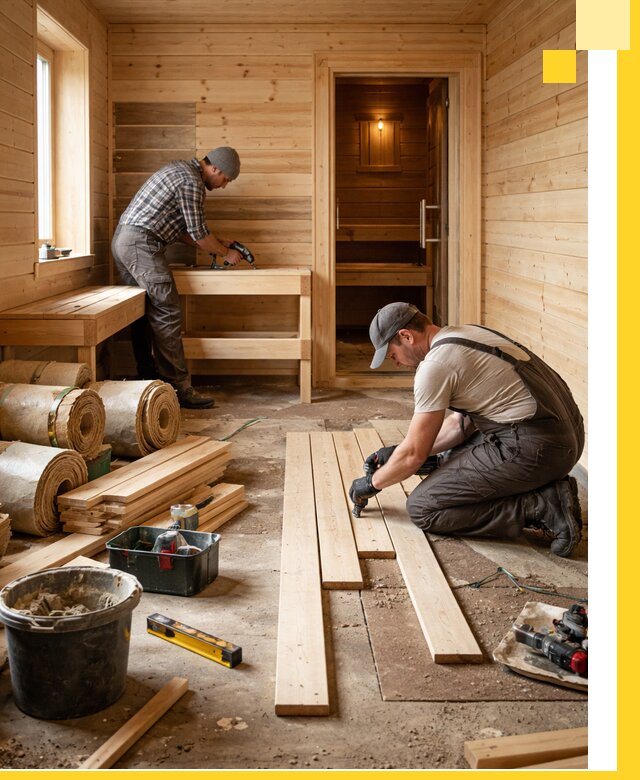 Индивидуальный проект бани с комнатой отдыха под ключ в Учалах