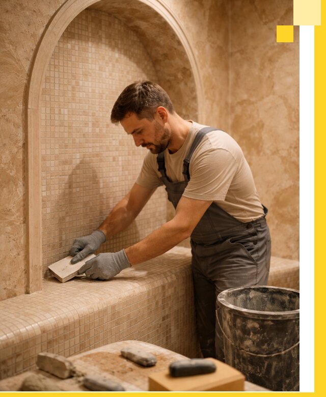 Профессиональная отделка хамамов с мозаикой под ключ в Учалах