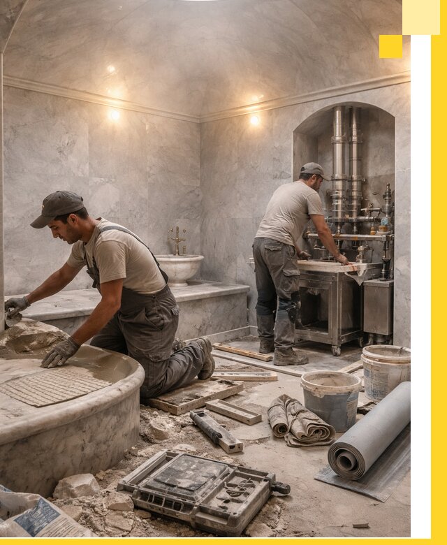 Строительство турецких бань хаммам под ключ в Учалах