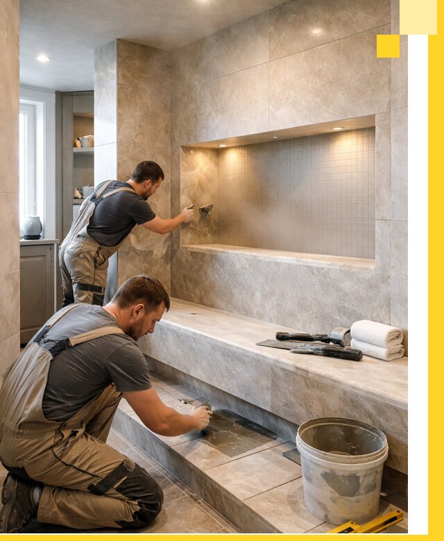 Профессиональное строительство хамама в квартире в Учалах