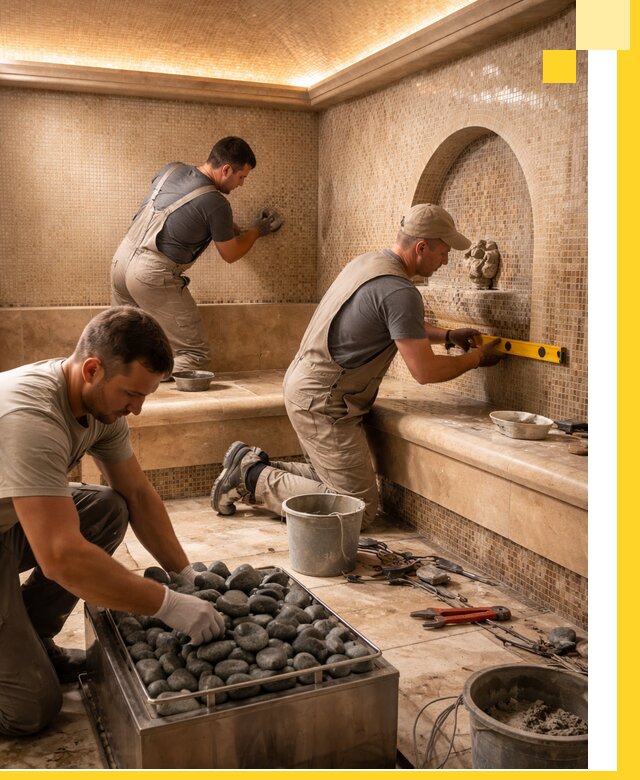 Проектирование и строительство хамама и сауны в Учалах