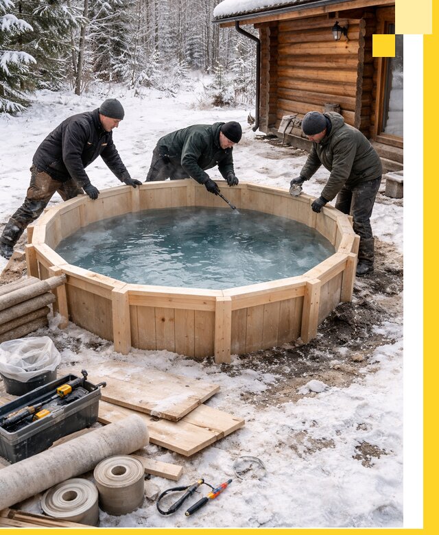 Изготовление и установка ледяных купелей под ключ в Учалах