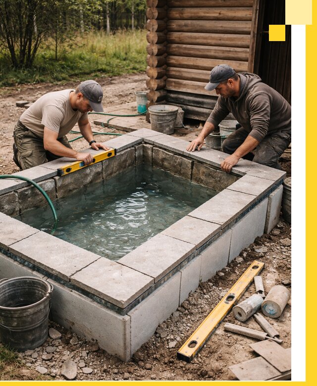 Изготовление и установка холодных купелей под ключ в Учалах